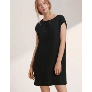 Aritzia Wilfred Free Nori Vegan Faux Suede Boxy Shift Dress w/ Pockets